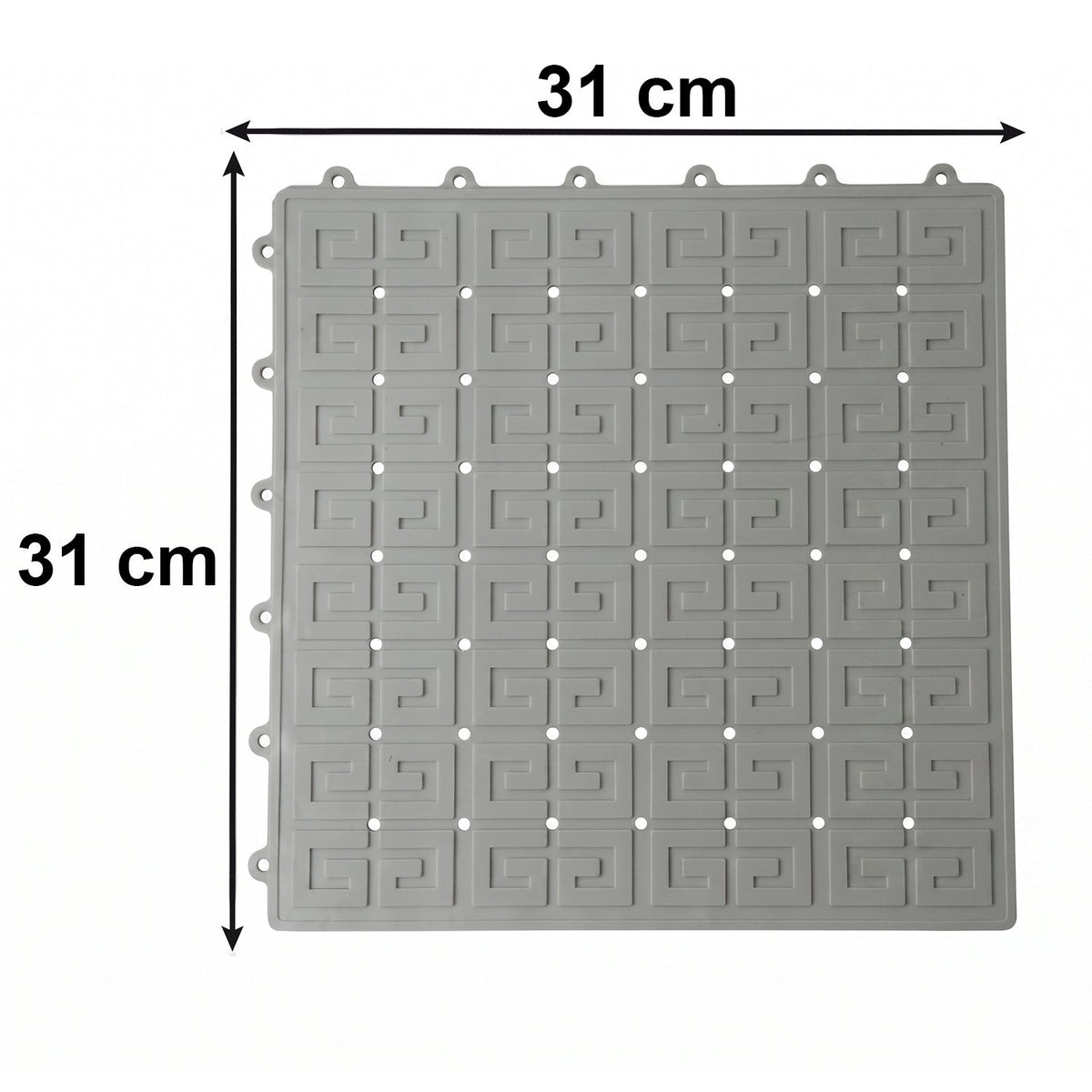 Bathroom Anti Skid Mat  Non Slip 30x30cm For Safe Wet Areas