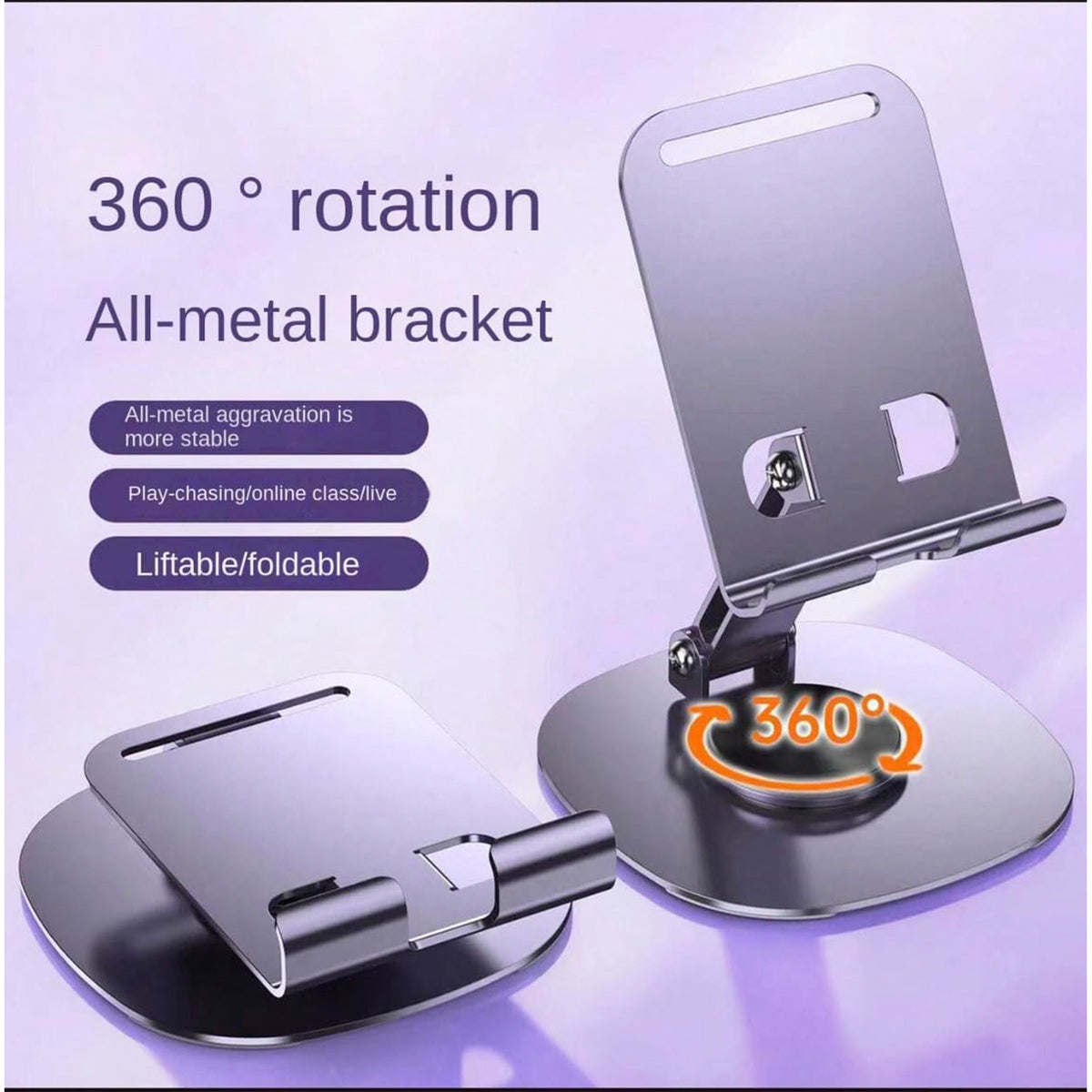 Mobile Stand Foldable  360 Rotatable Mobile Stand (1 Pc)